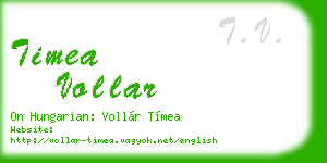 timea vollar business card